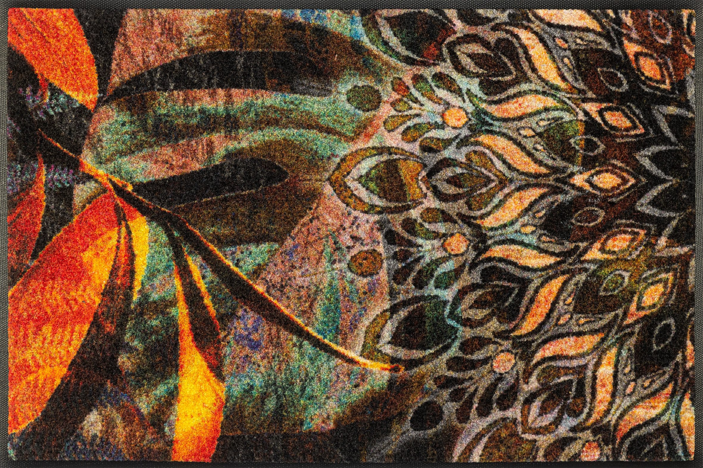 wash+dry by Kleen-Tex Fußmatte Jungle Dance, rechteckig, Höhe: 7 mm günstig online kaufen