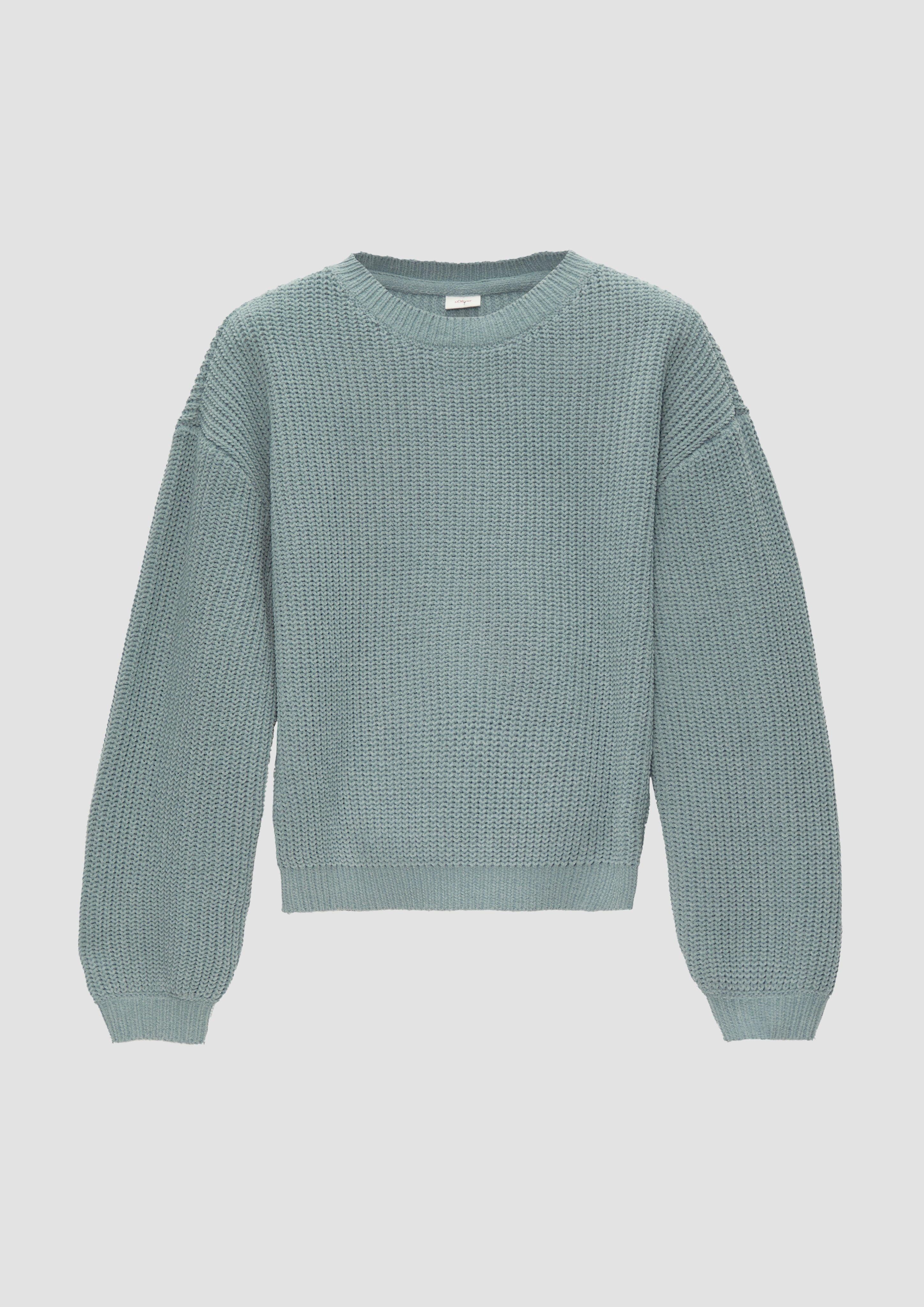 Strickpullover Strickpullover aus Chenille-Garn