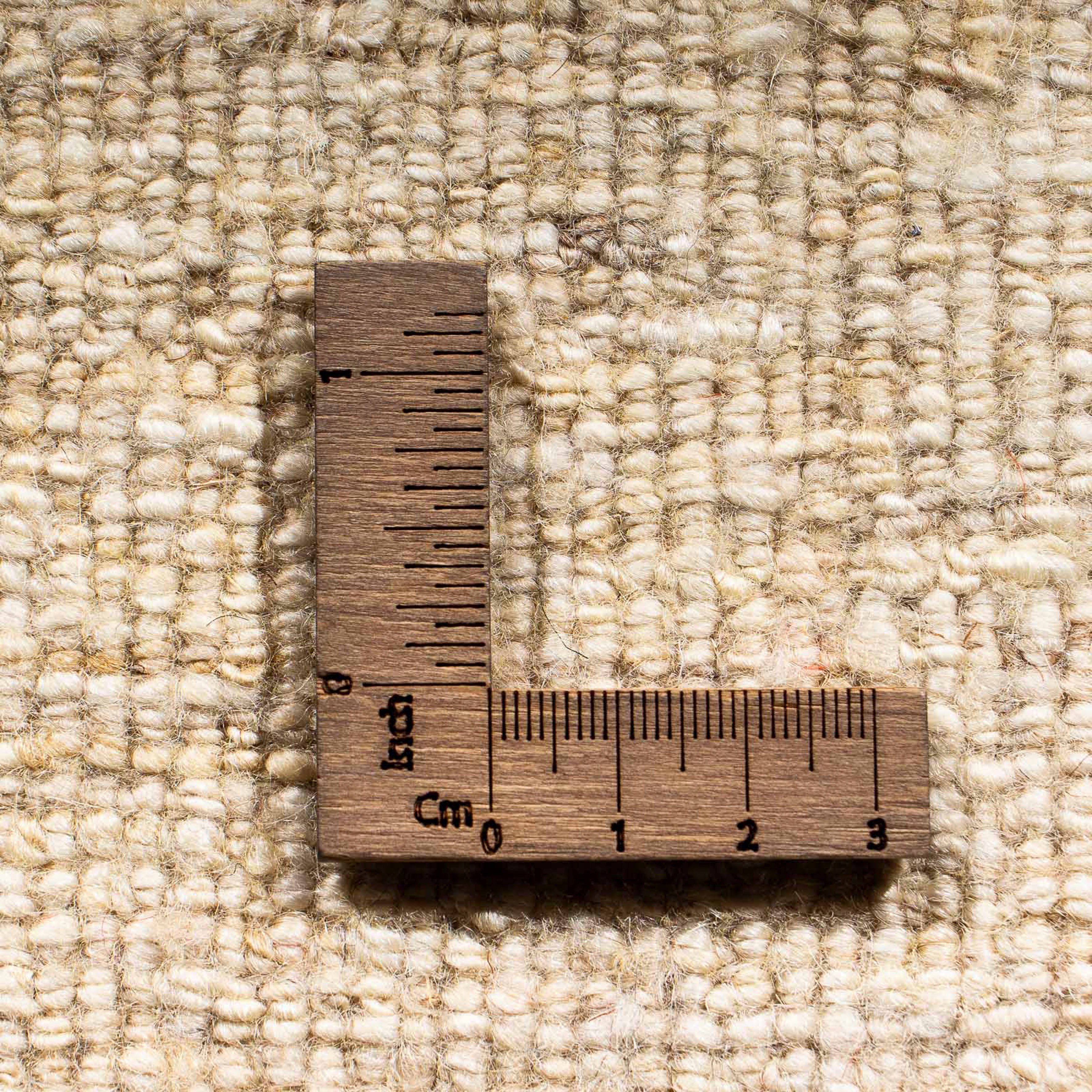 morgenland, - - beige, Zertifikat Höhe: Wohnzimmer, 18 mm, Handgeknüpft, Einzelstück Wollteppich 60 Gabbeh x mit - rechteckig, 40 Perser cm