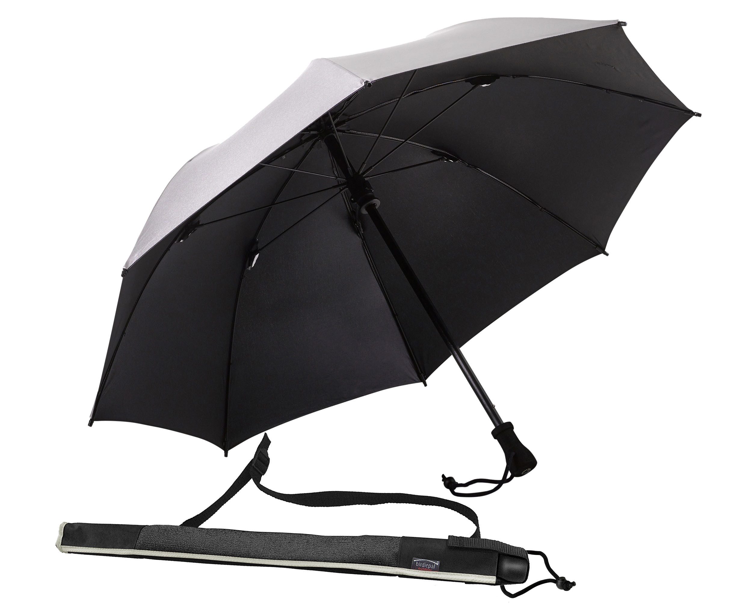 EuroSCHIRM® Stockregenschirm birdiepal® outdoor, silber, extra günstig online kaufen