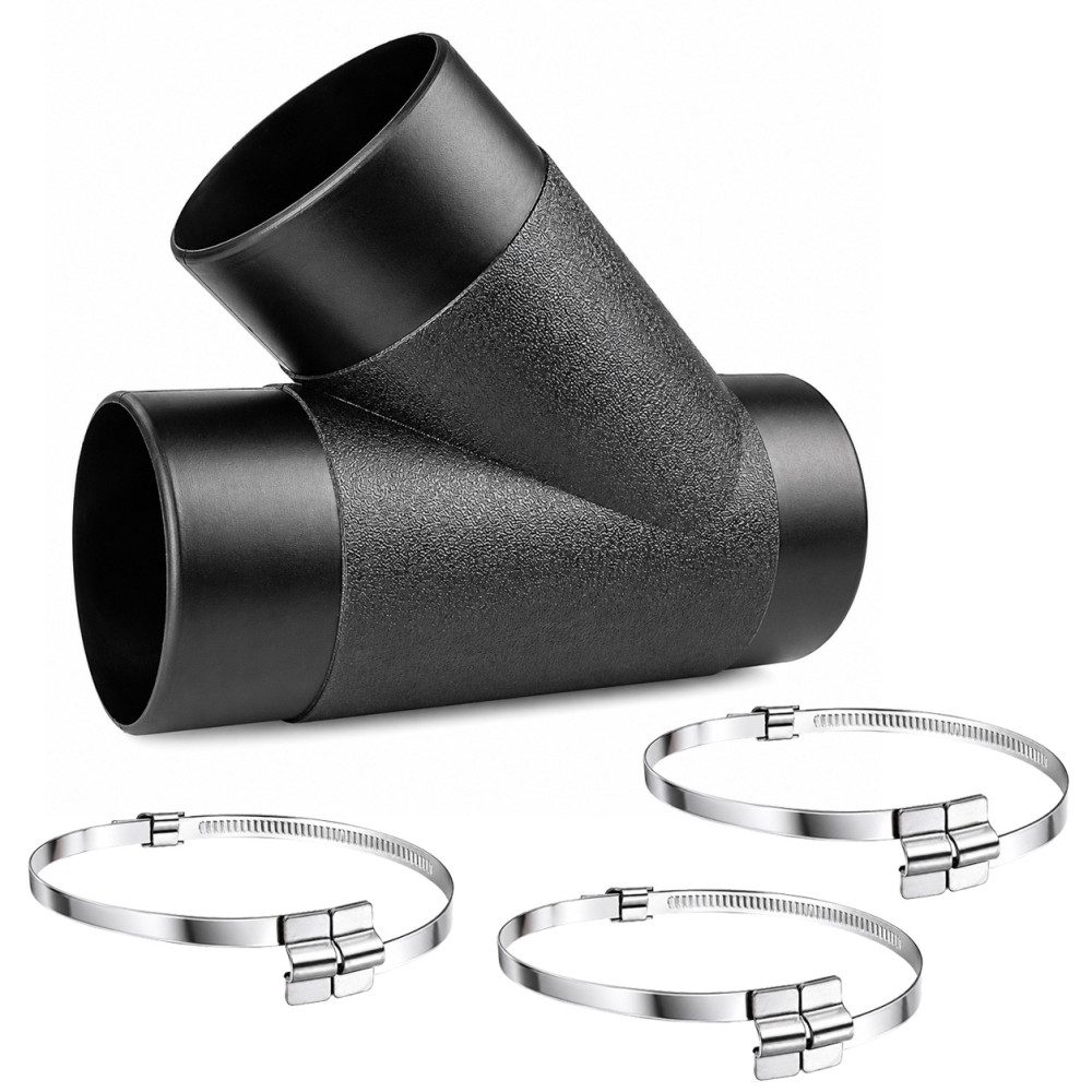 PRIMEBAG Saugschlauch Adapter Y-Stück für Schläuche 100mm Absauganlage Verteiler Abzweig