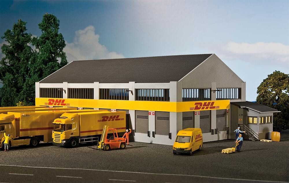 Faller Modelleisenbahn-Gebäude Faller H0 130981 Logistik-Zentrum DHL, Spur H0