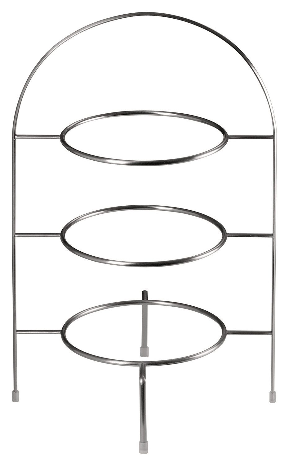 ASA SELECTION Etagere A TABLE, Etagere 3-stufig, Silbergrau, Ø 27 cm, Metall