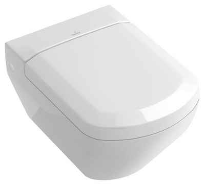 Villeroy & Boch WC-Sitz Sentique, Mit Quickrelease und Absenkautomatik (SoftClose) Weiß Alpin