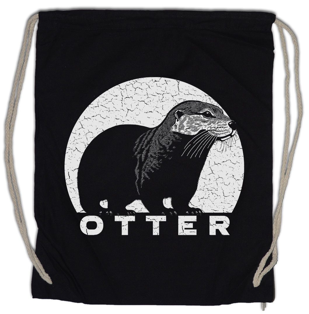 Turnbeutel Otter E Turnbeutel Retro Wildlife lontra Nutria Fischotter Seeotter