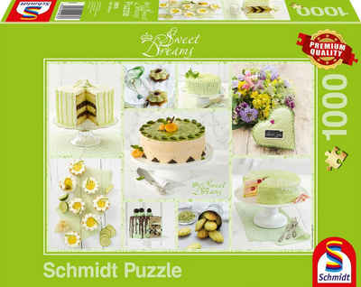 Schmidt Spiele Puzzle Frühlingsgrünes Kuchenbuffet, 1000 Puzzleteile