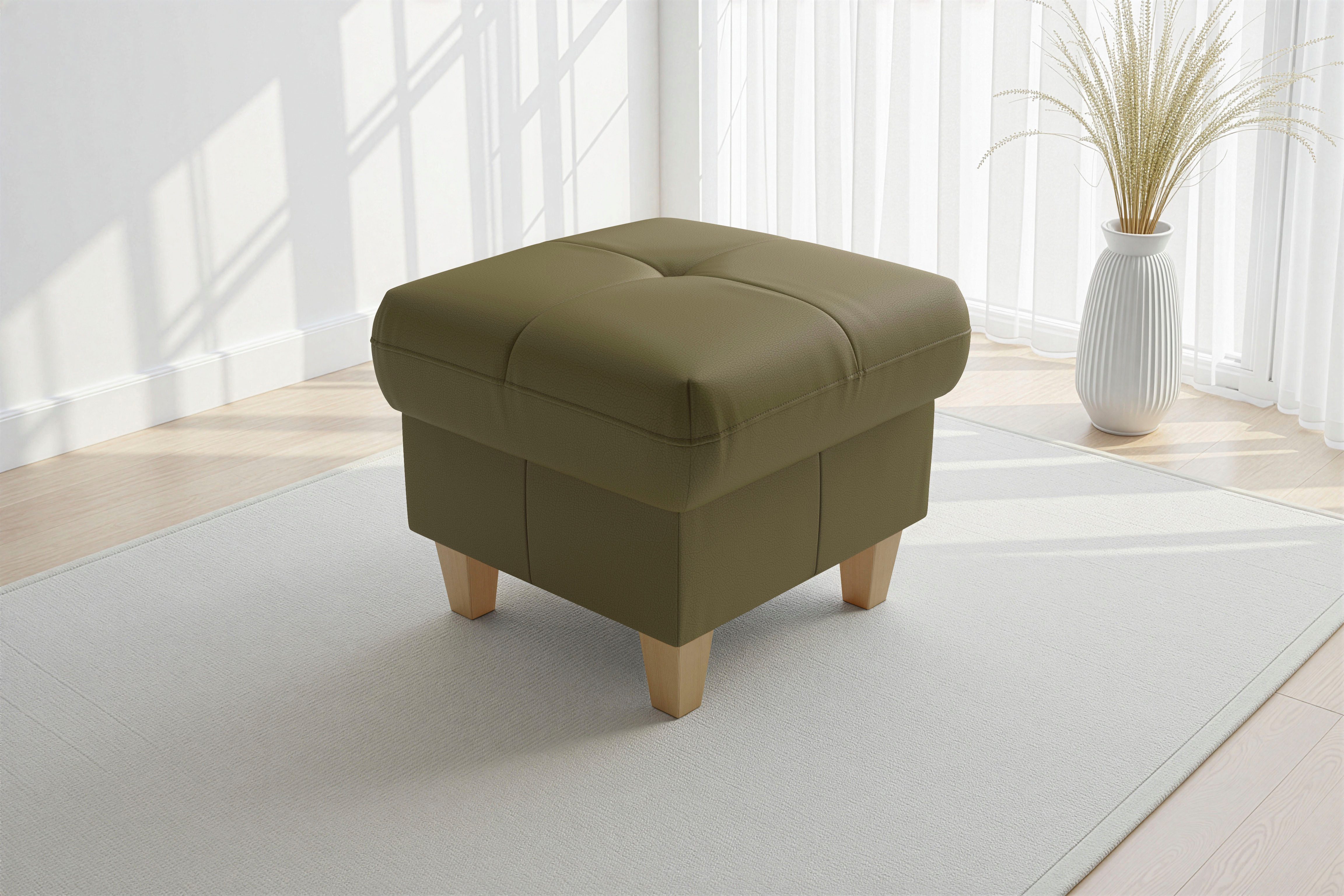 sit&more Polsterhocker Pamela, Leder, B: 58 cm (1 St), mit praktischen Stauraum, hochwertige Qualität, verschiedene Farben