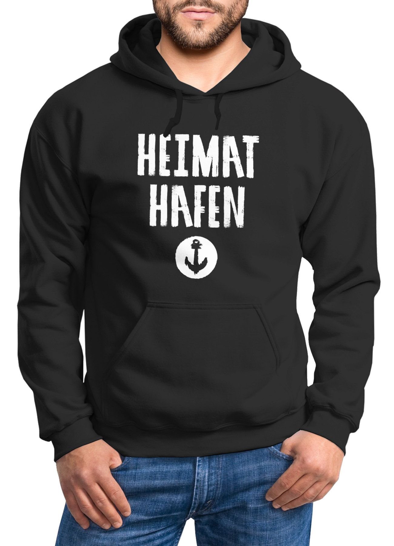 MoonWorks Hoodie Hoodie Herren Hafen Anker günstig online kaufen