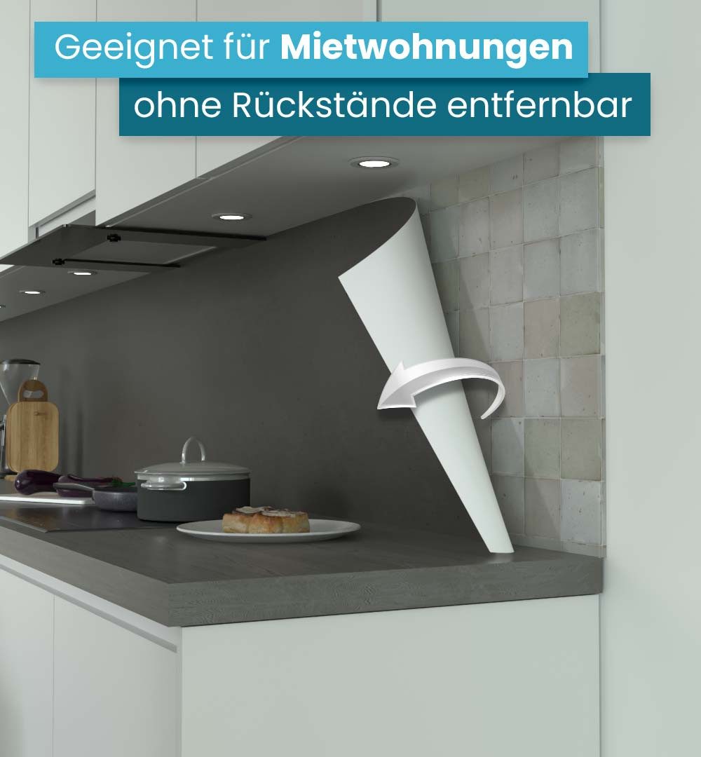 MyMaxxi Küchenrückwand Küchenrückwand selbstklebend Steinwand grau Spritzschutz Folie, (Klebefolie Küchenrückwand aufgerollt B 60 cm x H 60 cm), Schwarze Steinwand B 60 cm x H 60 cm