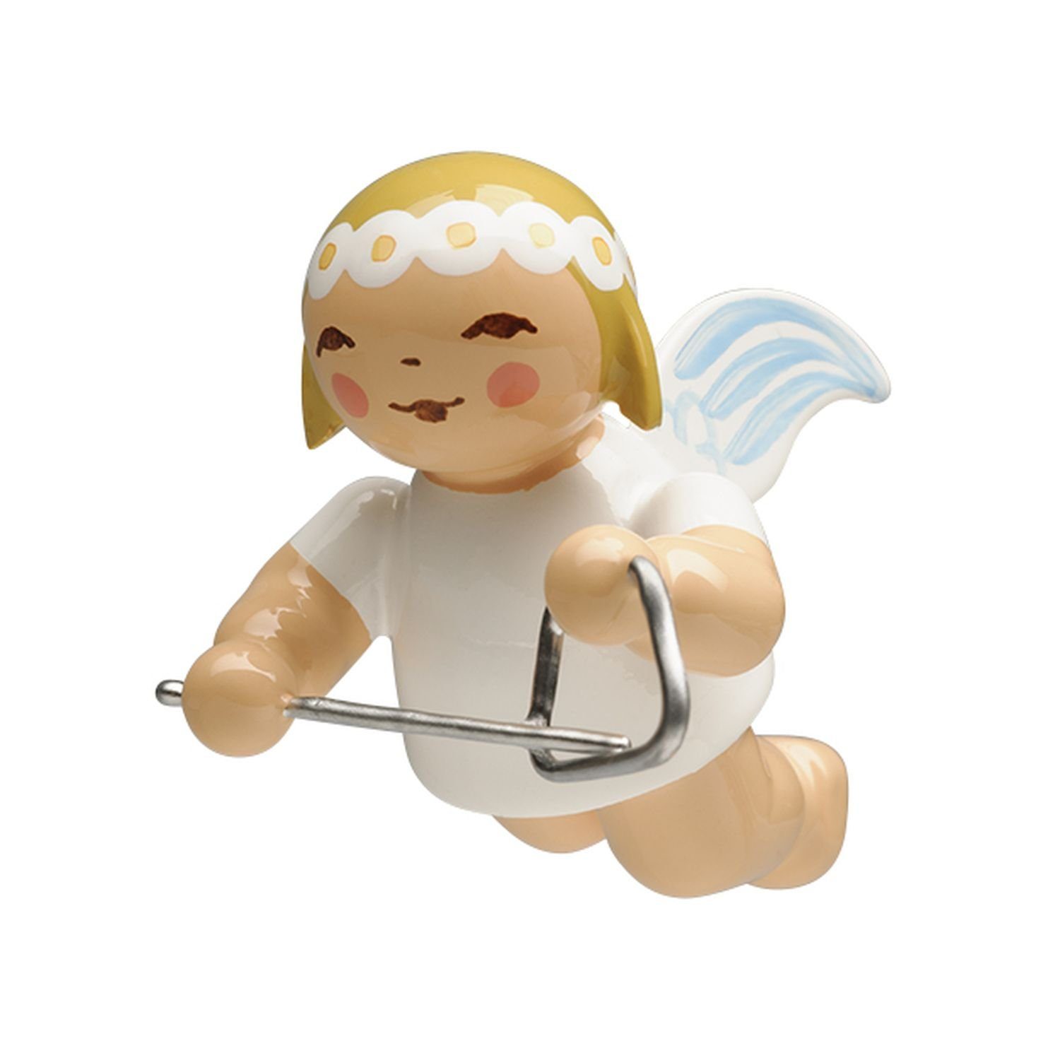Wendt & Kühn Weihnachtsfigur Schwebeengel Klein mit Triangel 6307/16