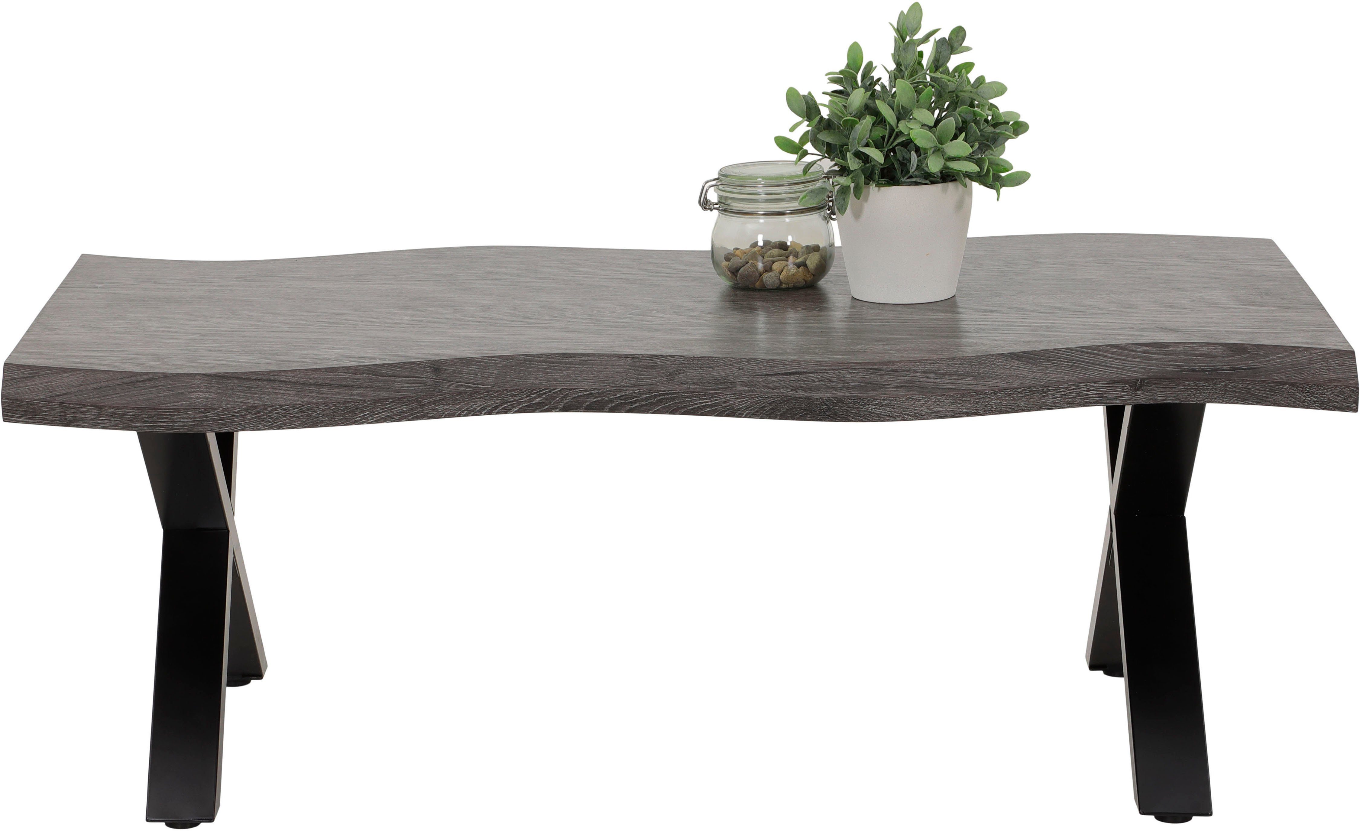 HELA Couchtisch GERD, Baumkantenoptik, Breite 110 cm günstig online kaufen