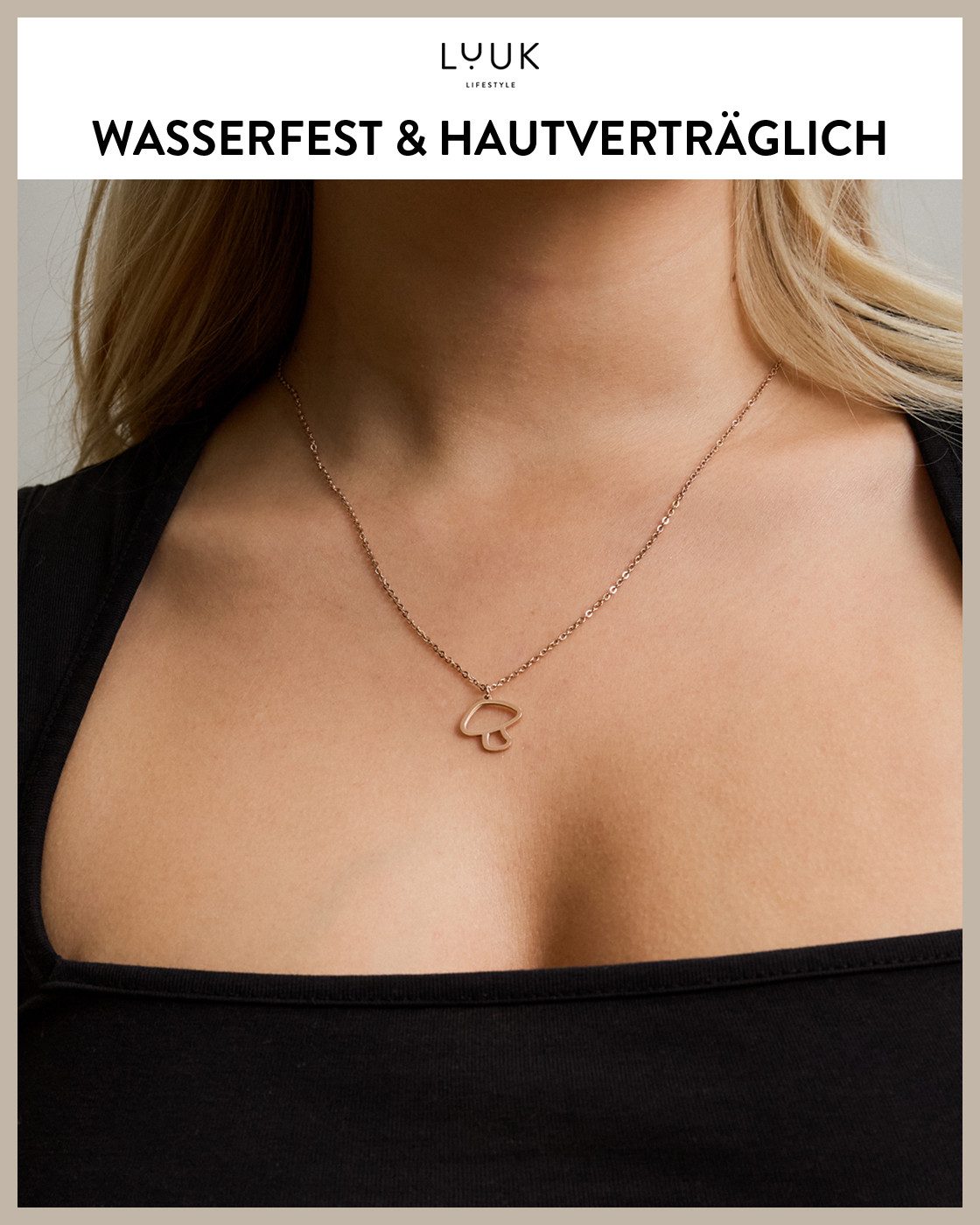 LUUK LIFESTYLE Kette mit Anhänger Pilz, günstig online kaufen