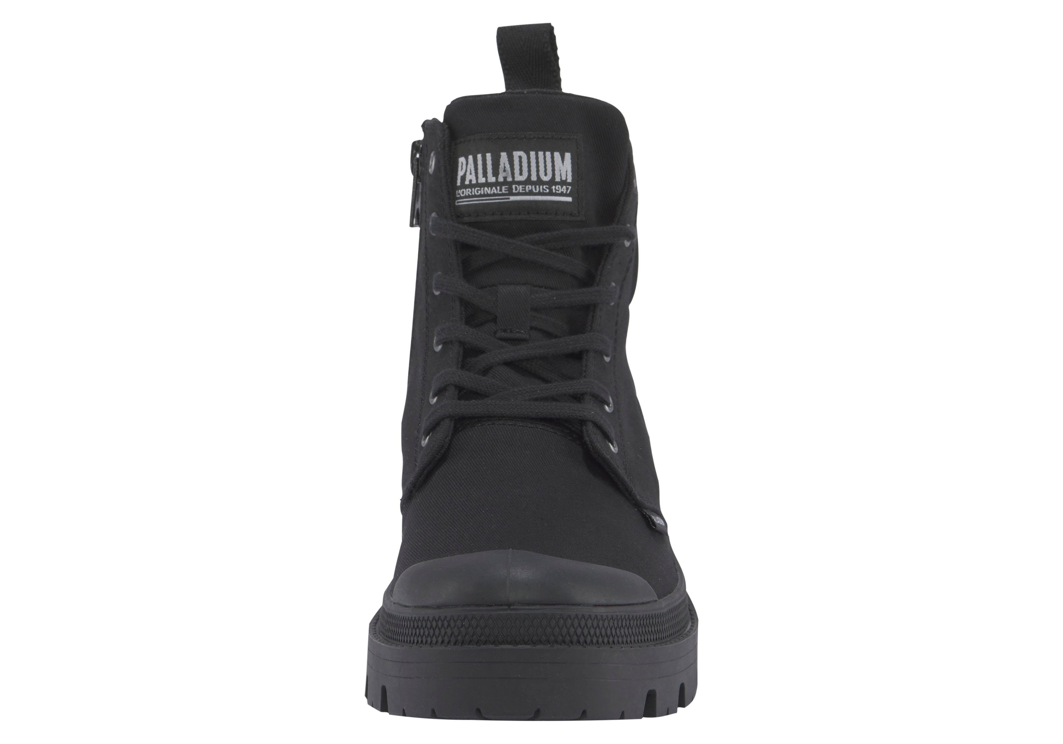 Palladium PALLABASE schwarz TWILL Schnürboots aus Textil