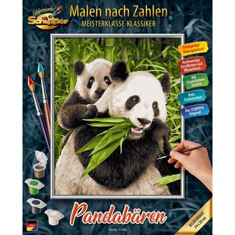 Schipper Malen nach Zahlen Meisterklasse Klassiker - Pandabären, Made in Germany
