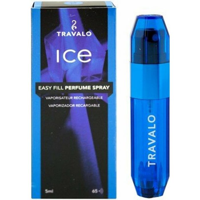Travalo Parfümzerstäuber Travalo Perfume Pod Ice nachfüllbarer Parfümzerstäuber Blau 5 ml (Wiederbefüllbare Zerstäuber)