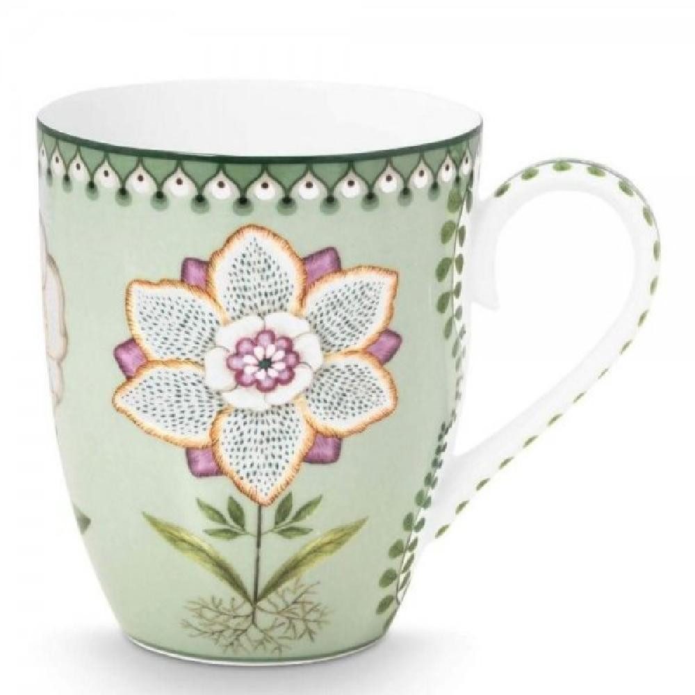 PiP Studio Tasse Henkelbecher Lily & Lotus Light Green (Groß)