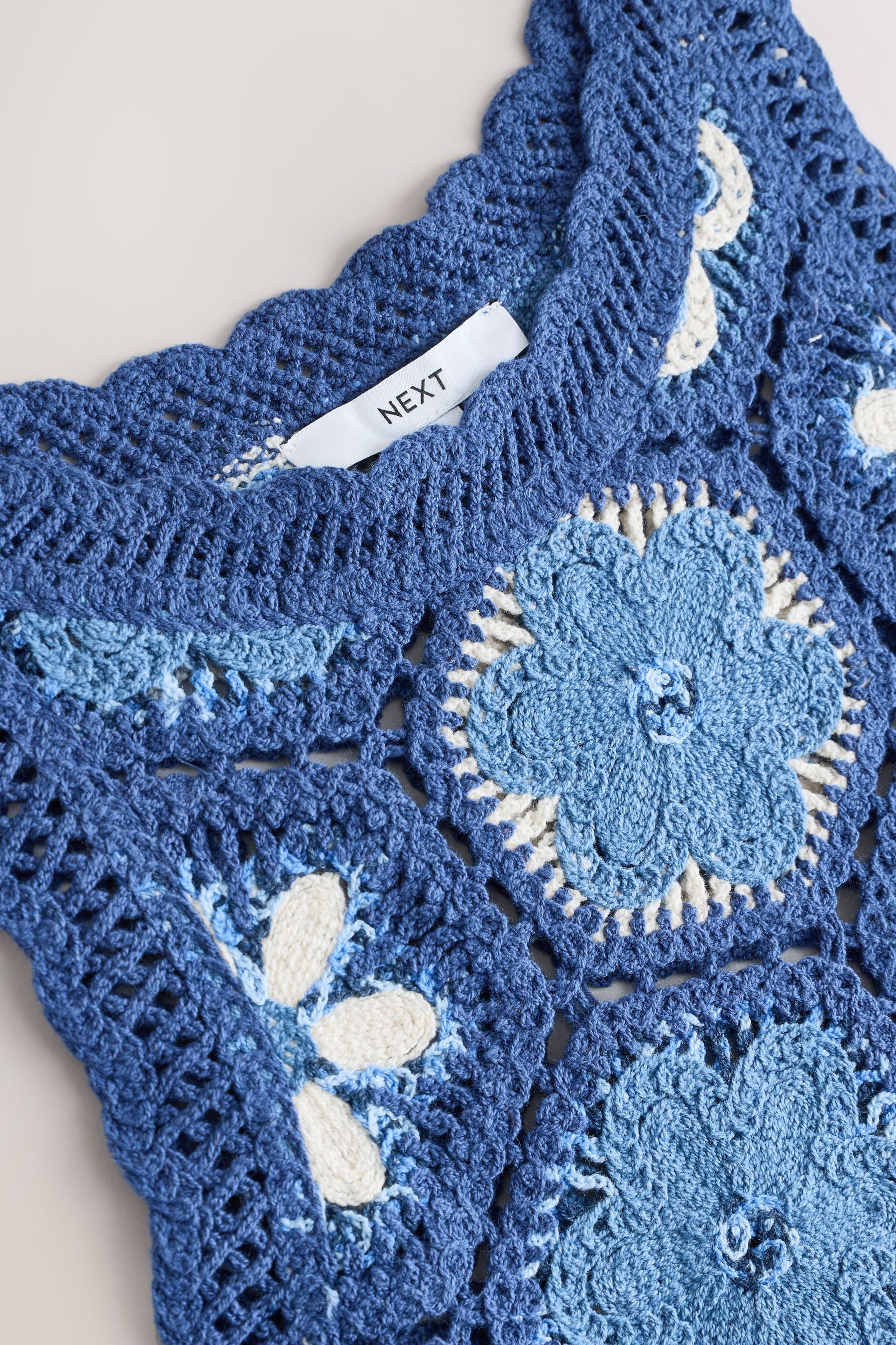 Next Trägertop Geblümtes Tanktop in Häkeloptik (1-tlg) günstig online kaufen