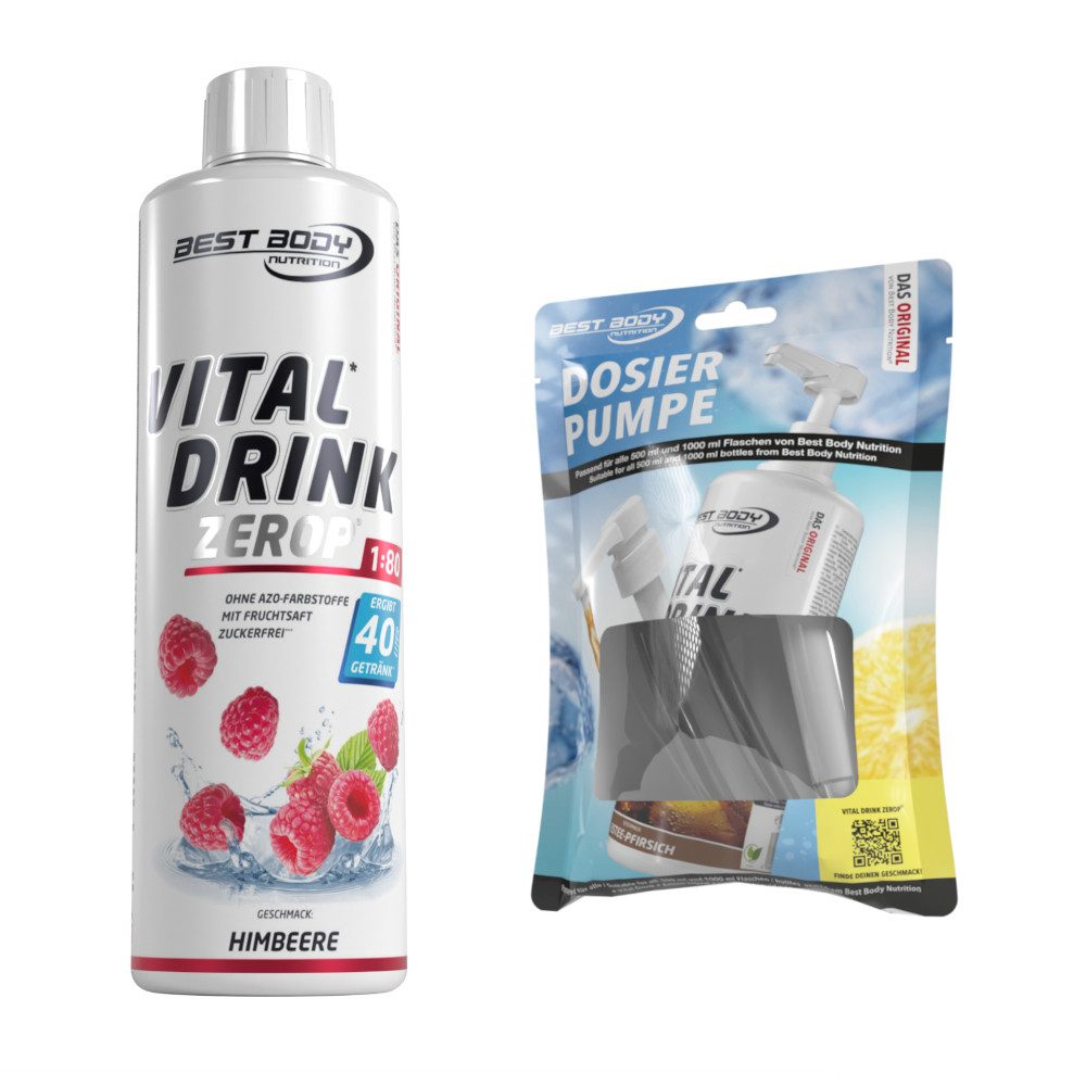 Best Body Nutrition 0,5 L Vital Drink Zerop Bundle Flüssigkeit, Getränk