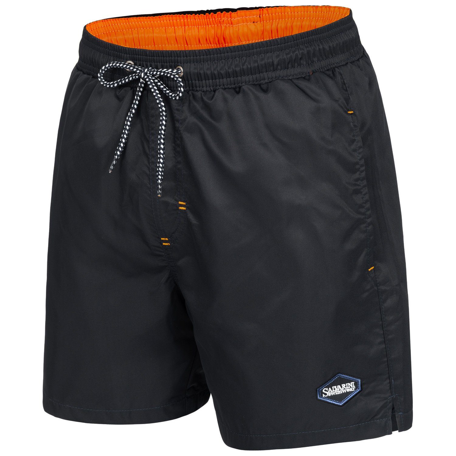 Alessandro Salvarini Badeshorts Herren – Badehose mit Reißverschlusstaschen Leichte Shorts mit Kordelzug und hohem Tragekomfort