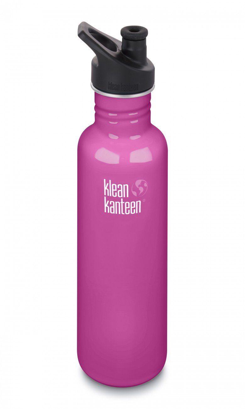 Klean Kanteen Trinkflasche 800ml/27oz Kanteen® Classic Pink mit Sport Cap wild orchid