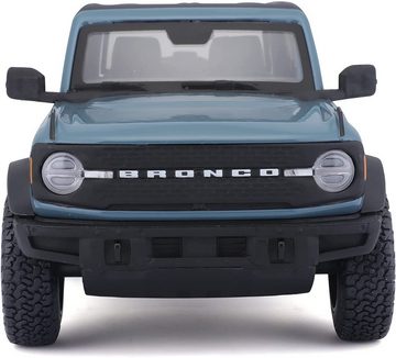 Maisto® Modellauto Ford Bronco Badlands '21 (blau), Maßstab 1:24, detailliertes Modell