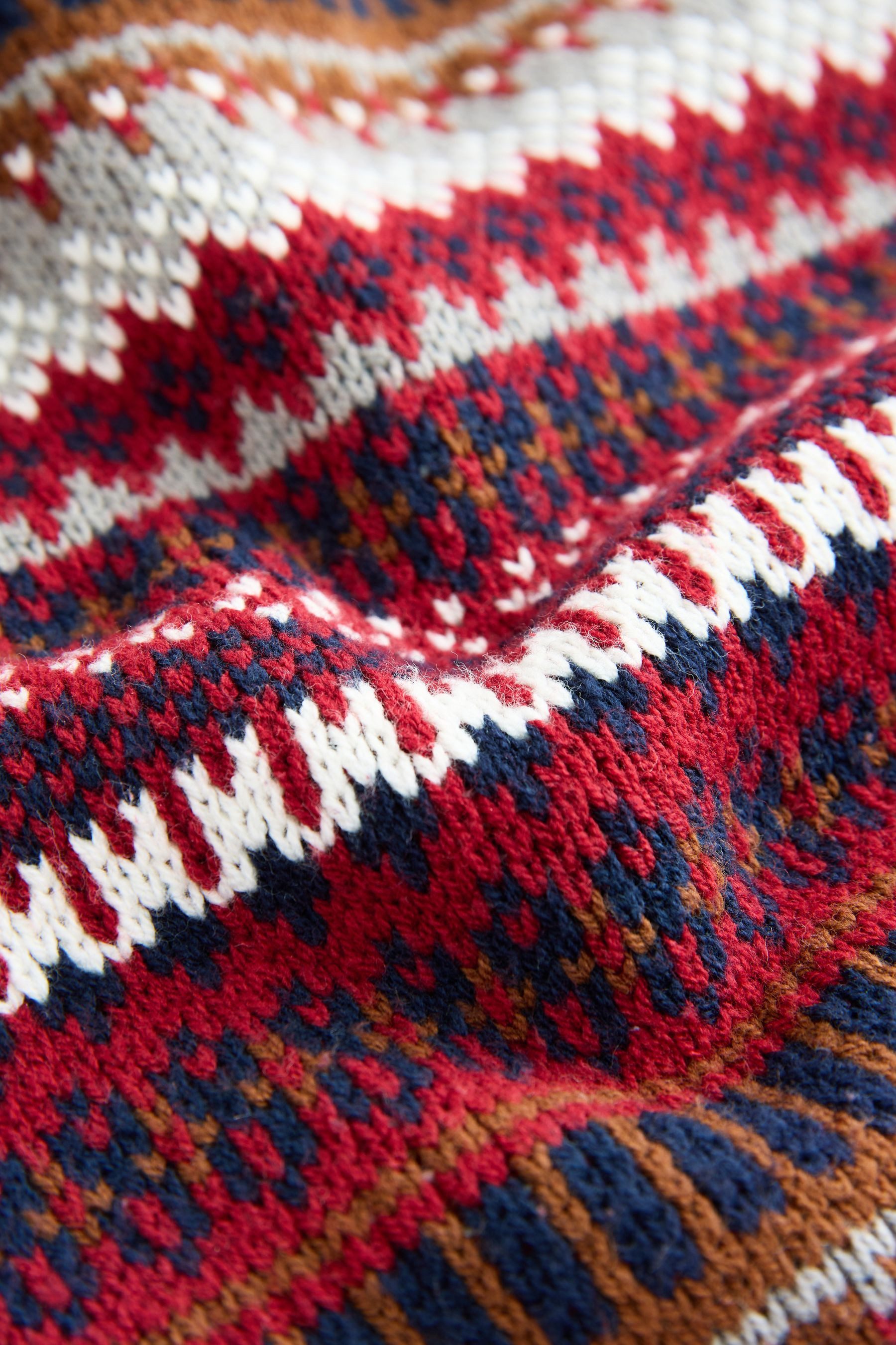 Next Norwegerpullover Rundhalspullover aus Strick mit Fairisle-Muster (1-tlg)