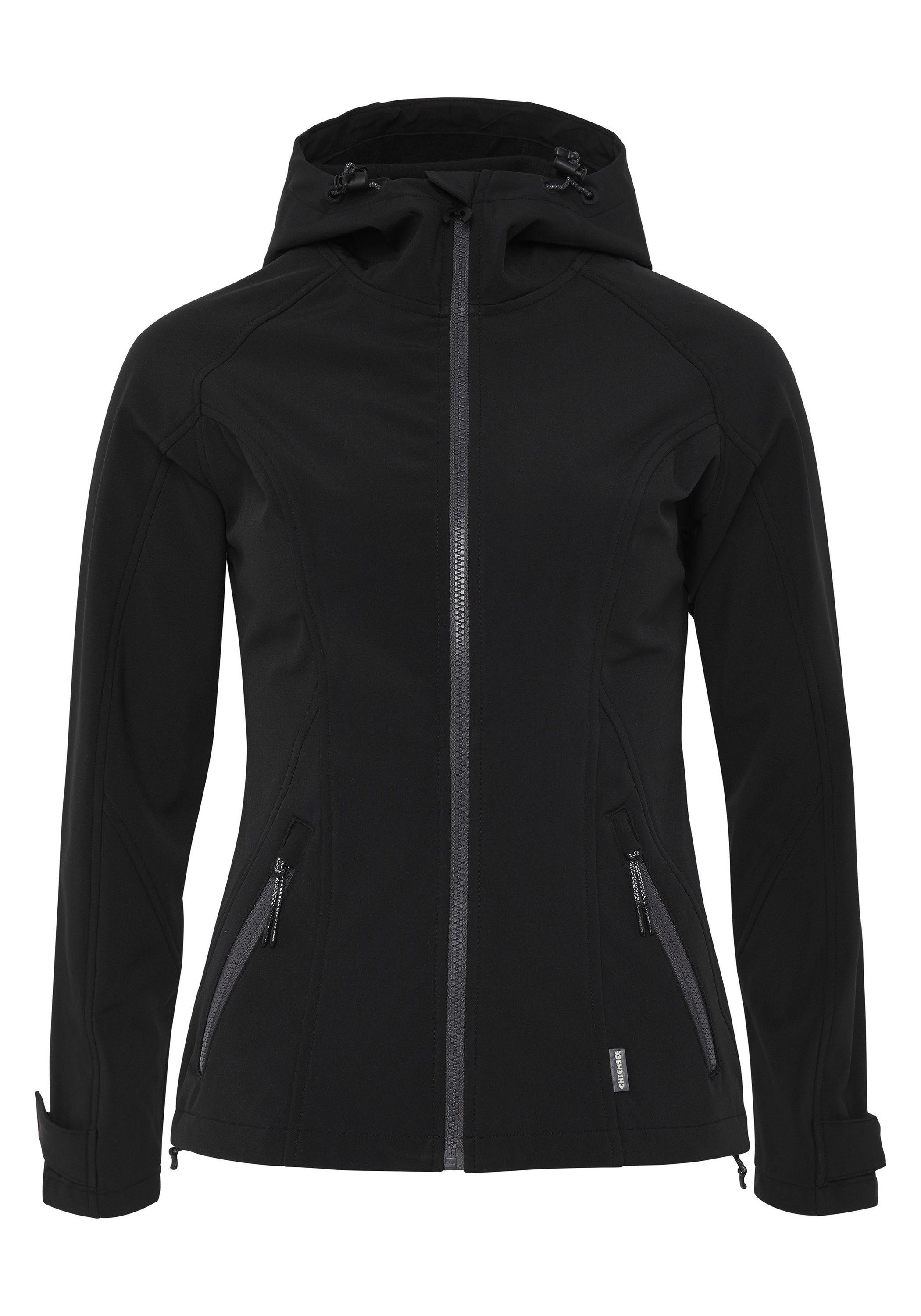 Chiemsee Softshelljacke Softshell-Jacke im 1 funktionalen schwarz Design