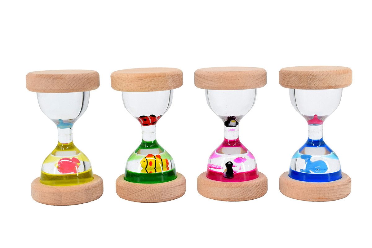 CHiLA Sanduhr Sanduhr Flüssig - Holz einzeln