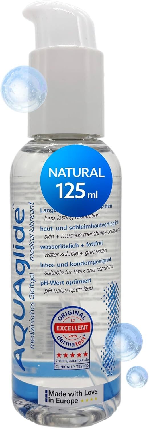 JOYDIVISION Gleitgel AQUAglide Natural Gleitmittel, Das Original, kristallklar und geruchsneutral