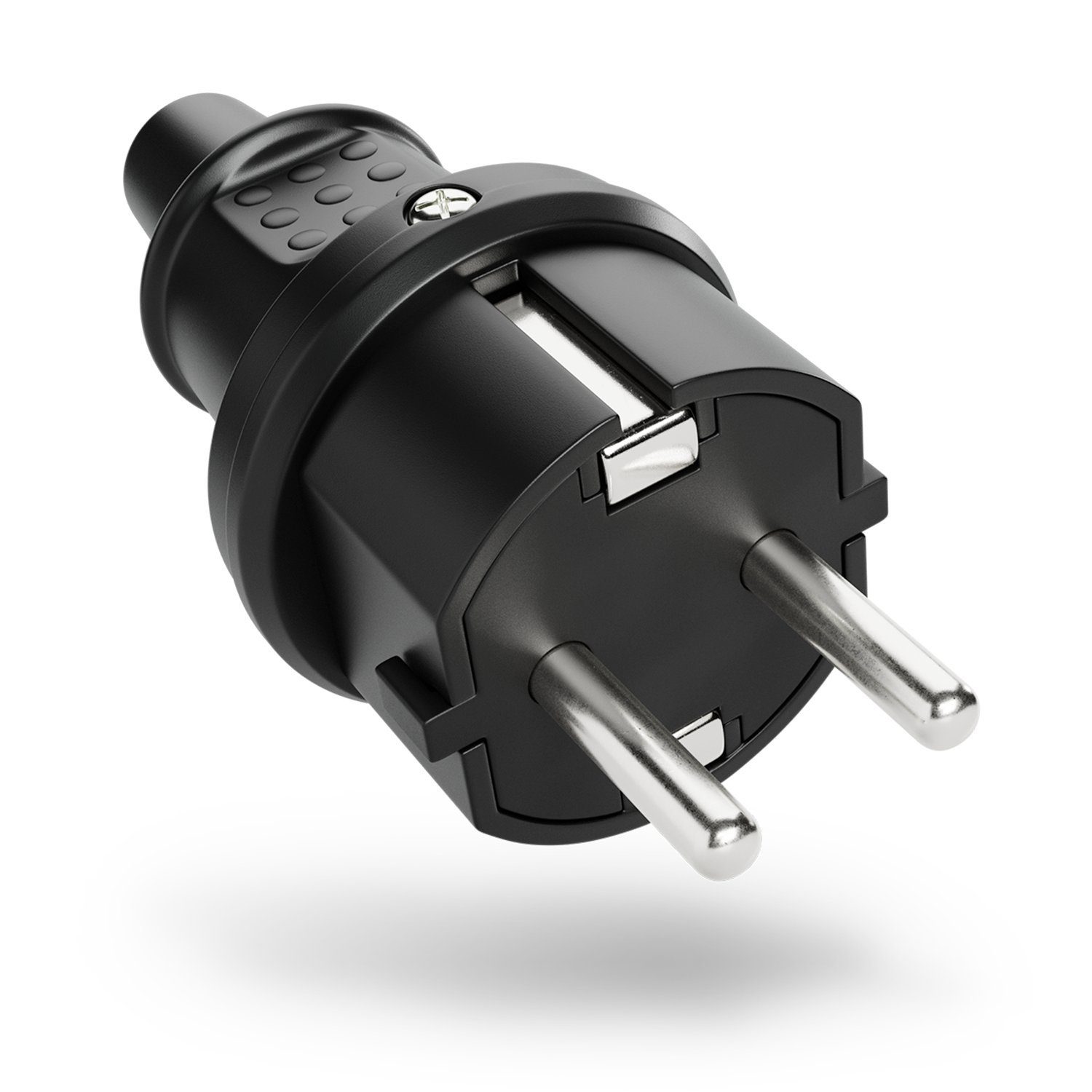 greate. Schuko-Stecker Schutzkontakt Затыкать mit Knickschutz - Gummi Schutzkontaktstecker, (1-St)