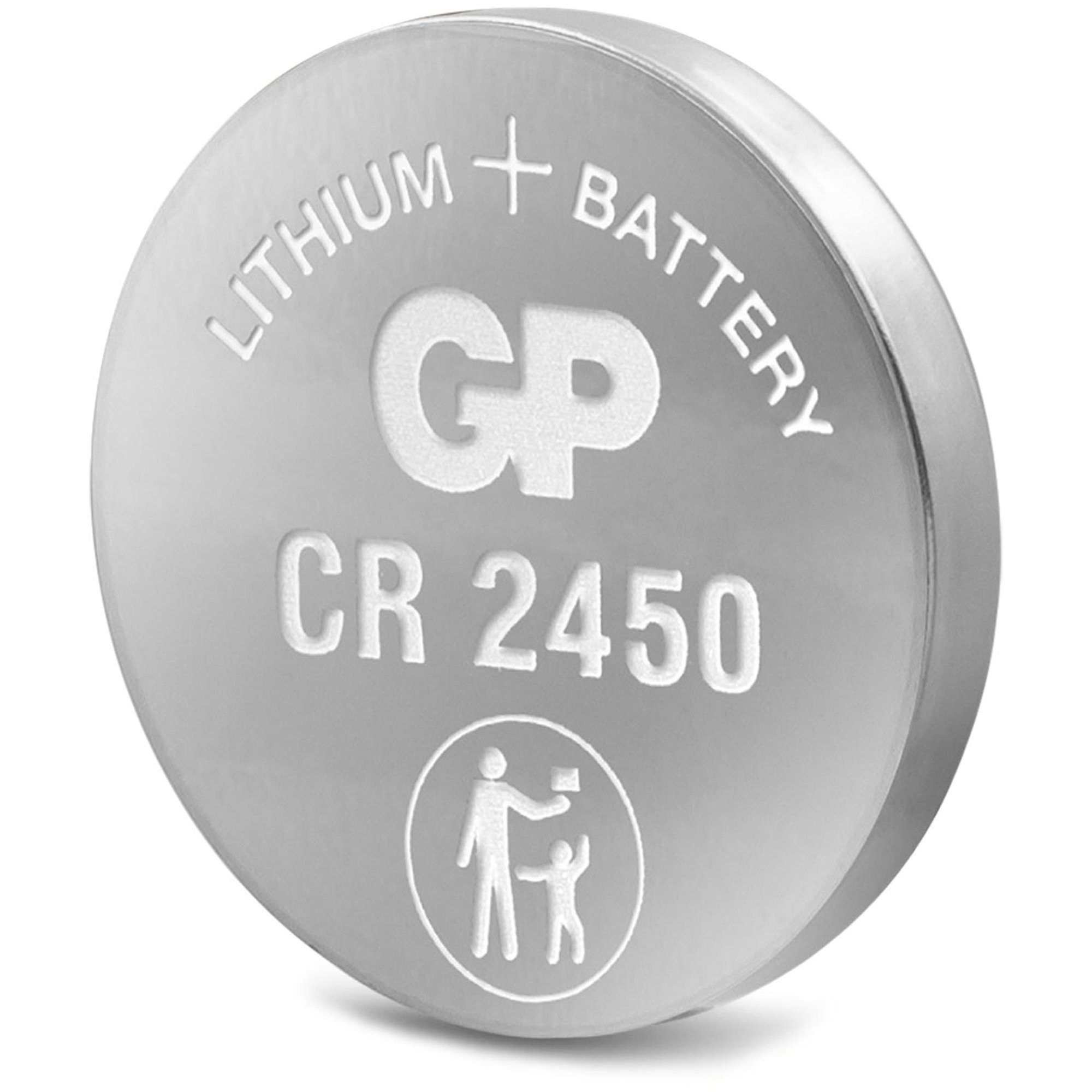 3V Batterie, Knopfzelle CR2450 V) (3,0 Stück Lithium Batteries GP 5 GP