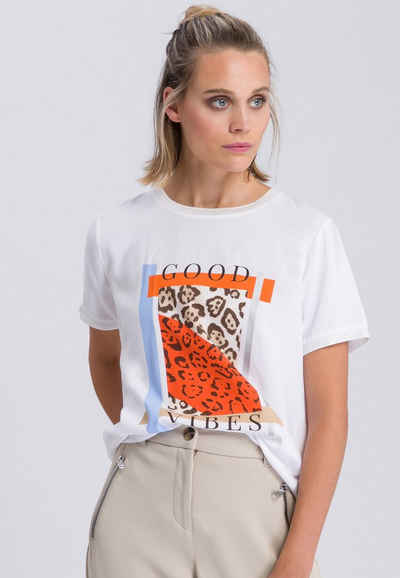MARC AUREL T-Shirt mit Animal-Frontprint