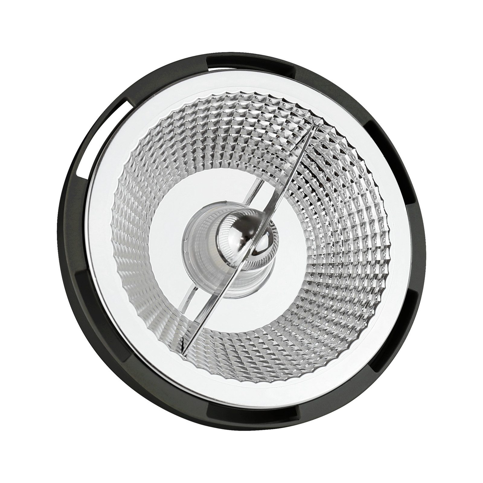 Spectrum LED-Leuchtmittel LED AR111 GU10 Reflektor 12W 1050lm 15° Schwarz 230V Warm 830 3000K, GU10, Warmweiß