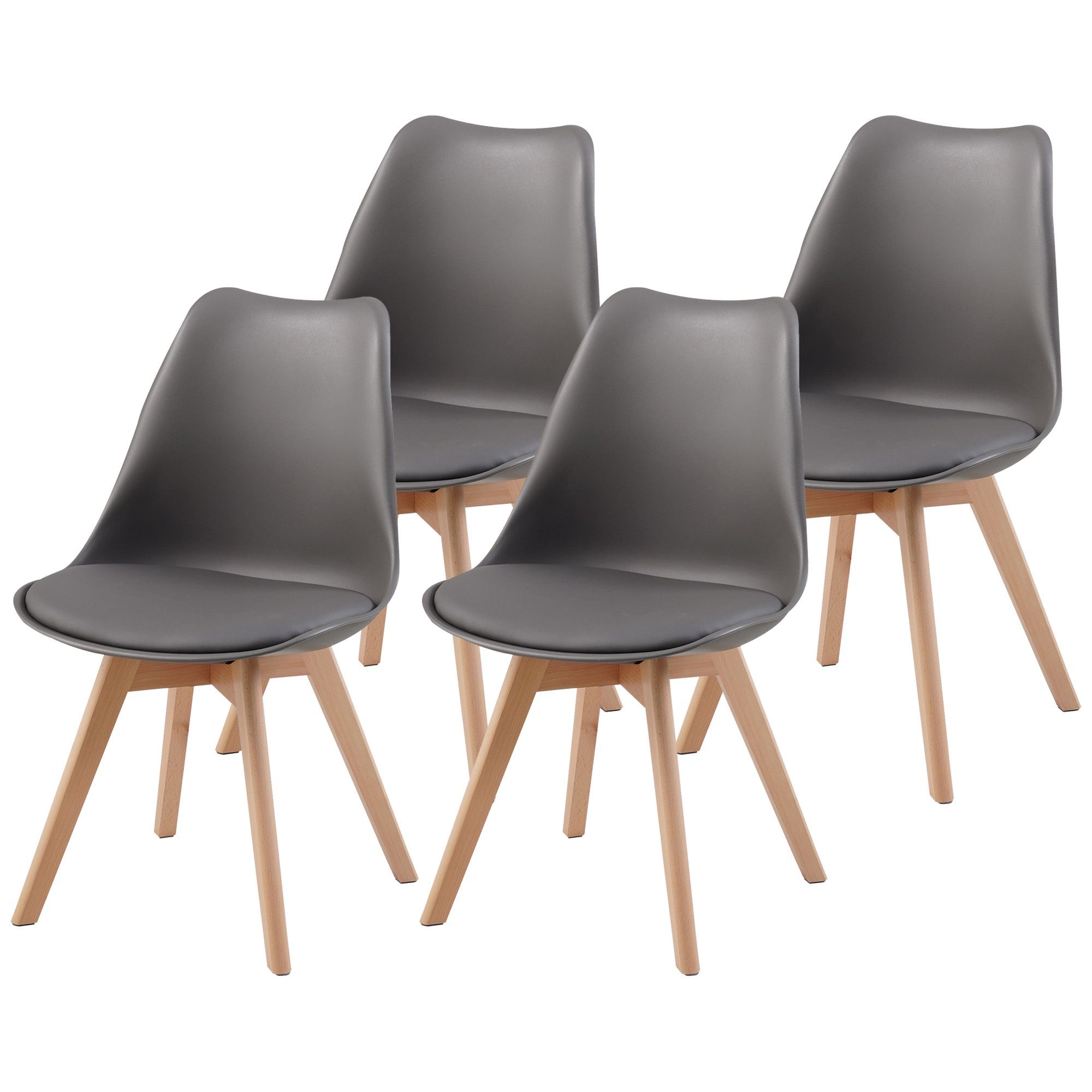 Albatros International Esszimmerstuhl Esszimmerstuhl Küchenstuhl AARHUS Gra günstig online kaufen