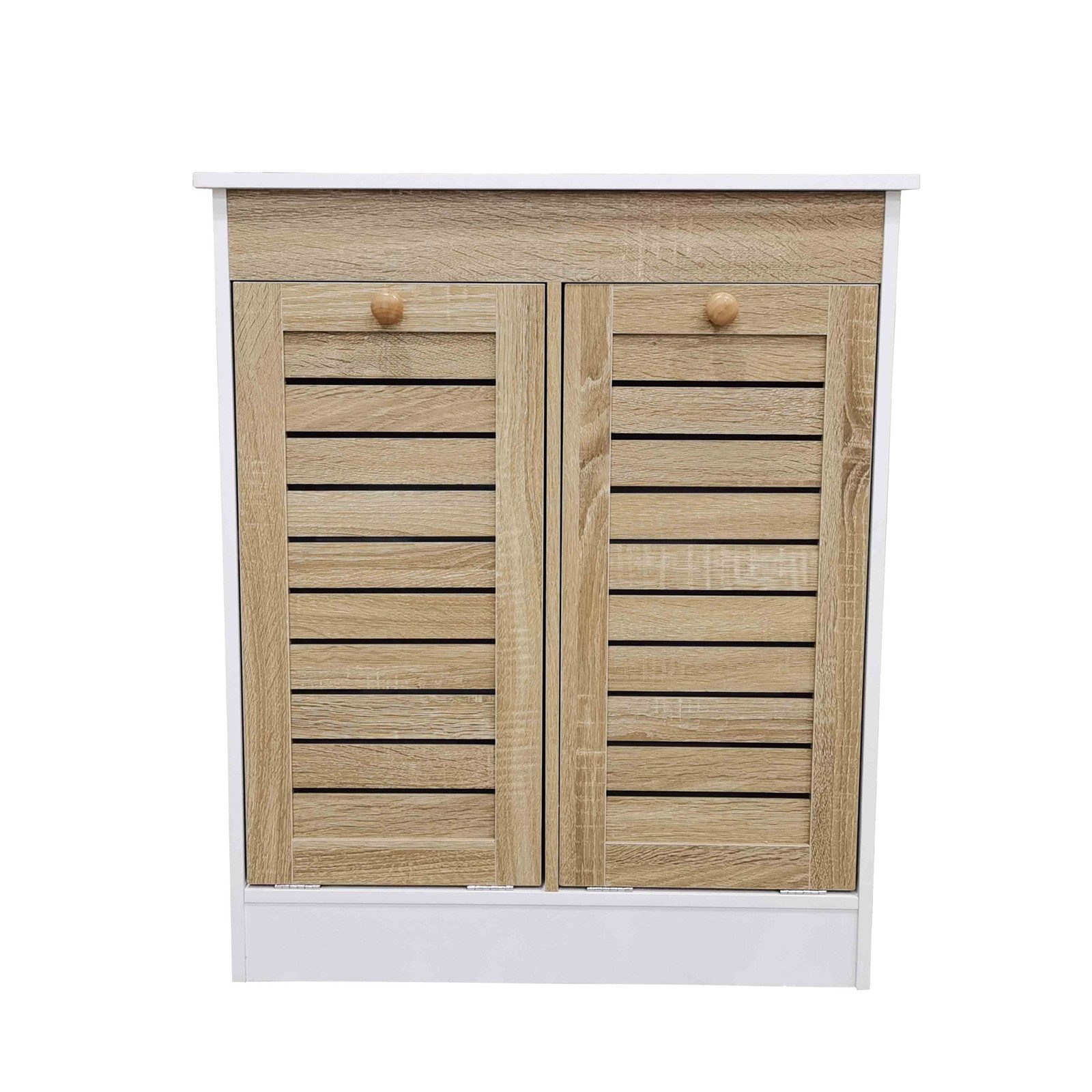 HTI-Line Wäschekorb Wäschesammler Romy (Stück, 1 St., 1 Wäschesammler), Badezimmerschrank mit 2 Wäschekörben