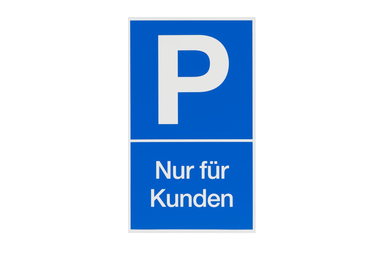Conmetall Warnschild Conmetall Hinweisschild Parkplatz Nur für Kunden