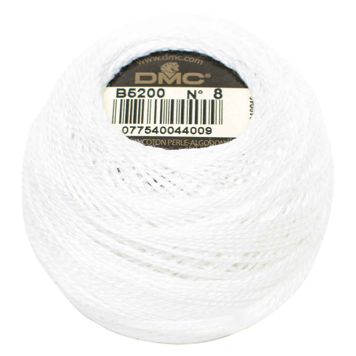 DMC DMC Perlgarn Knäuel Stärke 8, 10 g, 116A/8-B5200 Stickgarn, (embroidery kit by Marussia, 1-St., Hochwertiges Garn zum Stricken und Häkeln), Hochwertiges Garn zum Stricken und Häkeln