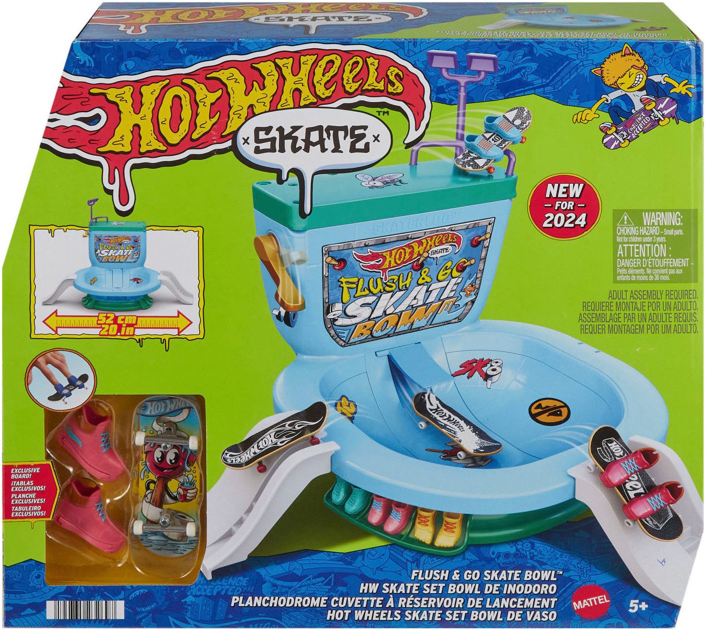 Hot Wheels Spielwelt Skate Spülen und los gehts“-Skatebowl Fingerboard-Set