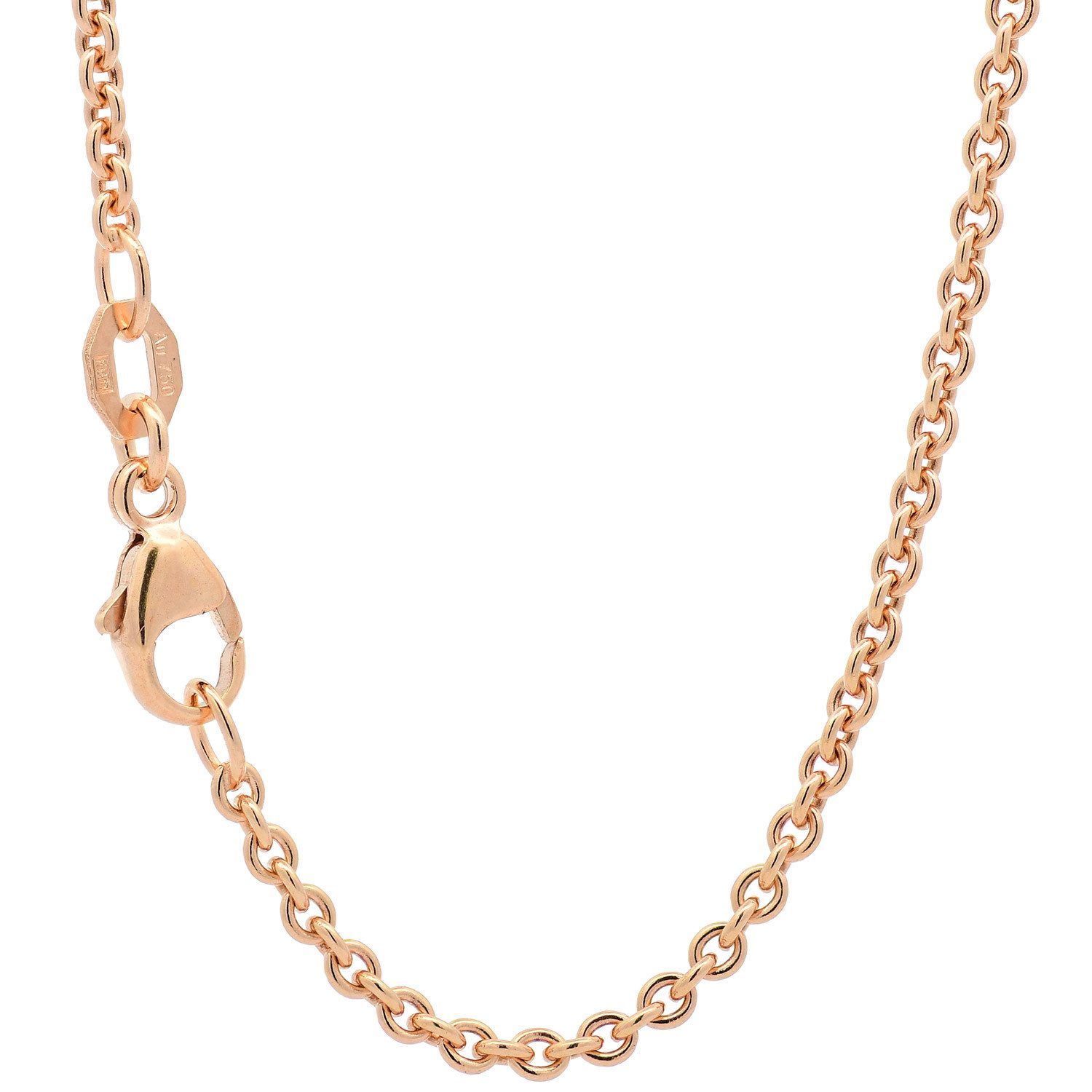 Goldkette Goldkette Ankerkette Länge 38cm - Breite 2,0mm - 750-18 Karat Gold