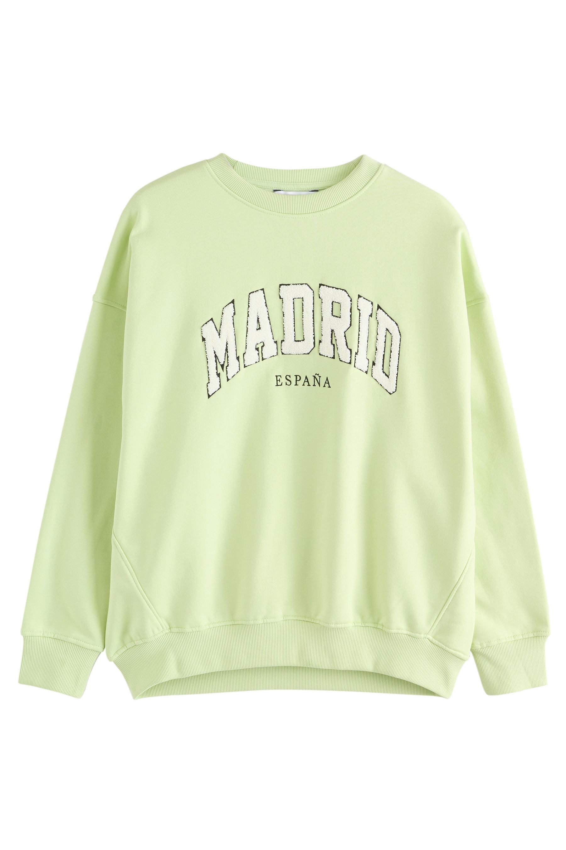 Next Sweater Relaxed Fit Boucle-Sweatshirt mit Grafikprint (1-tlg) günstig online kaufen