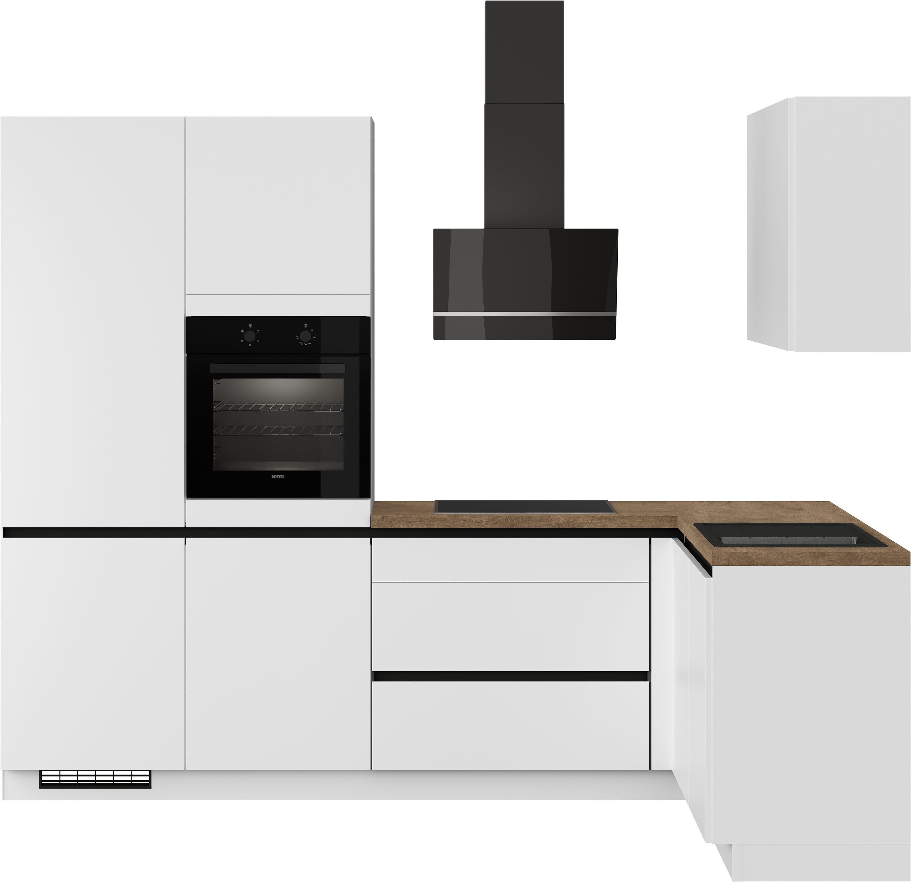 IMPULS KÜCHEN Winkelküche "Dublin", Anti Fingerprint Oberfläche, Schubkäste günstig online kaufen