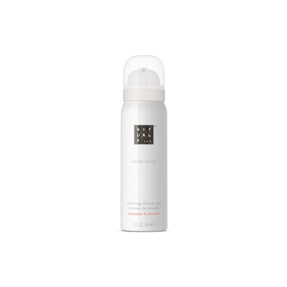 Rituals Duschgel Rituals Mandi Lulur Foaming Shower Gel 50 ml – Duschschaum, 1-tlg., Reisegrösse Reis & Frangipani Duschschaum 50 ml