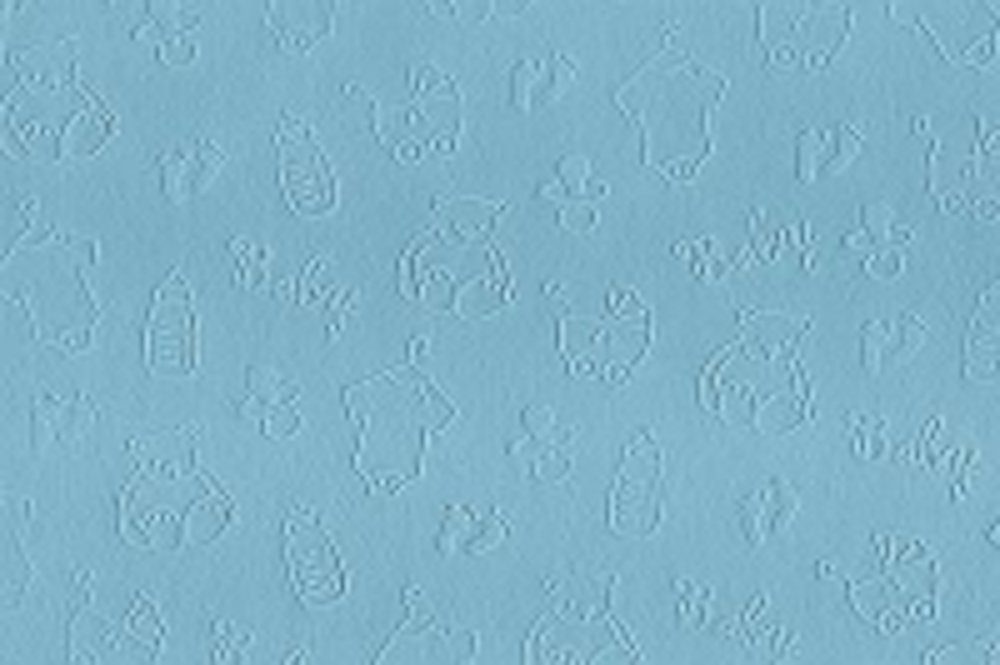 URSUS Zeichenpapier Prägekarton Elegance 32 g/qm 'Baby' Hellblau 220 cm x - 23