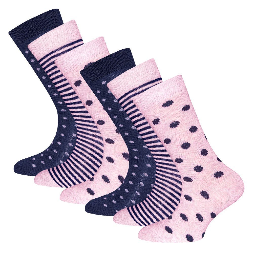 Socken Socken 6er Pack Punkte/Ringel