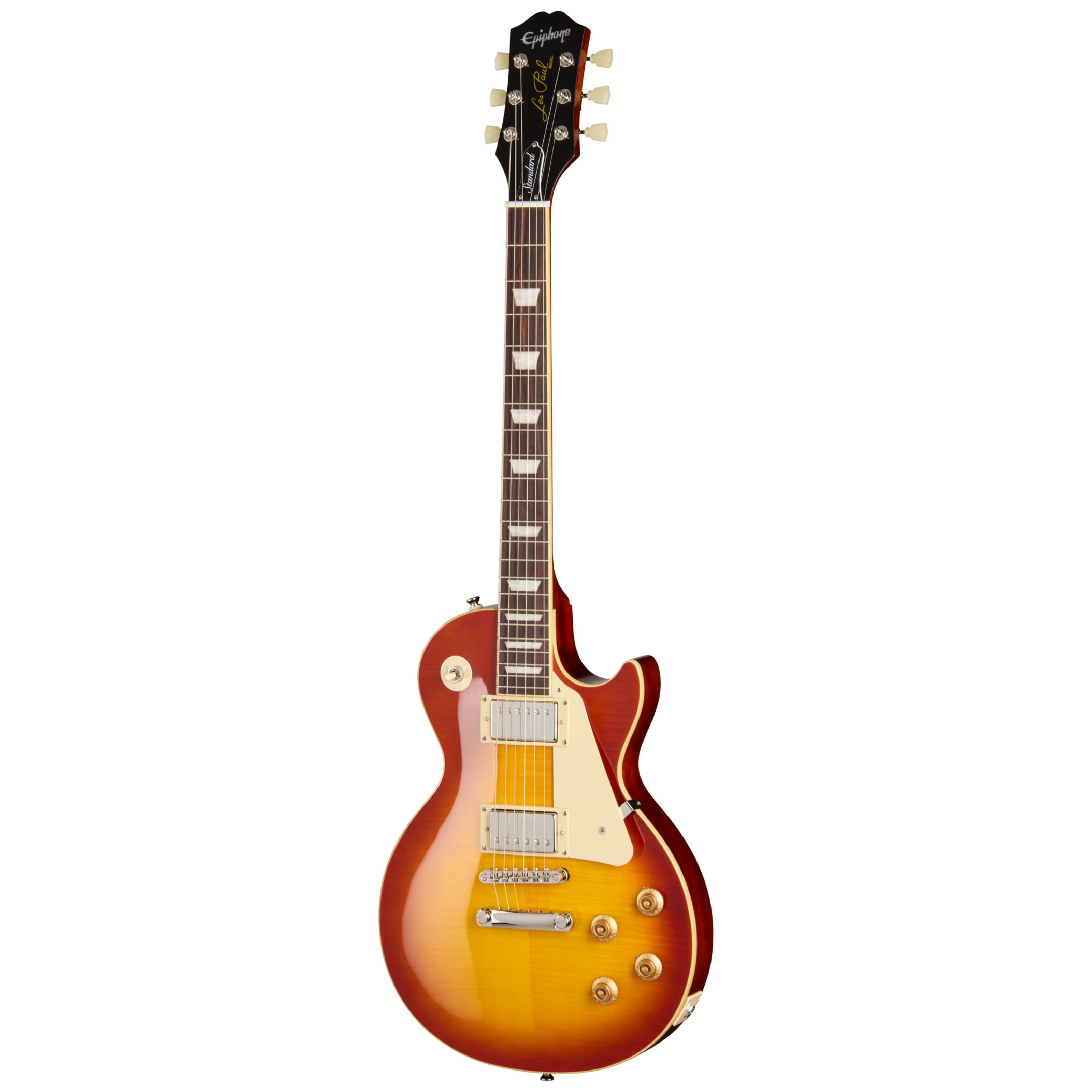 Epiphone E-Gitarre, E-Gitarren, Single Cut Modelle, Les Paul Standard 50s Washed Cherry Sunburst - Single Cut E-Gitarre
