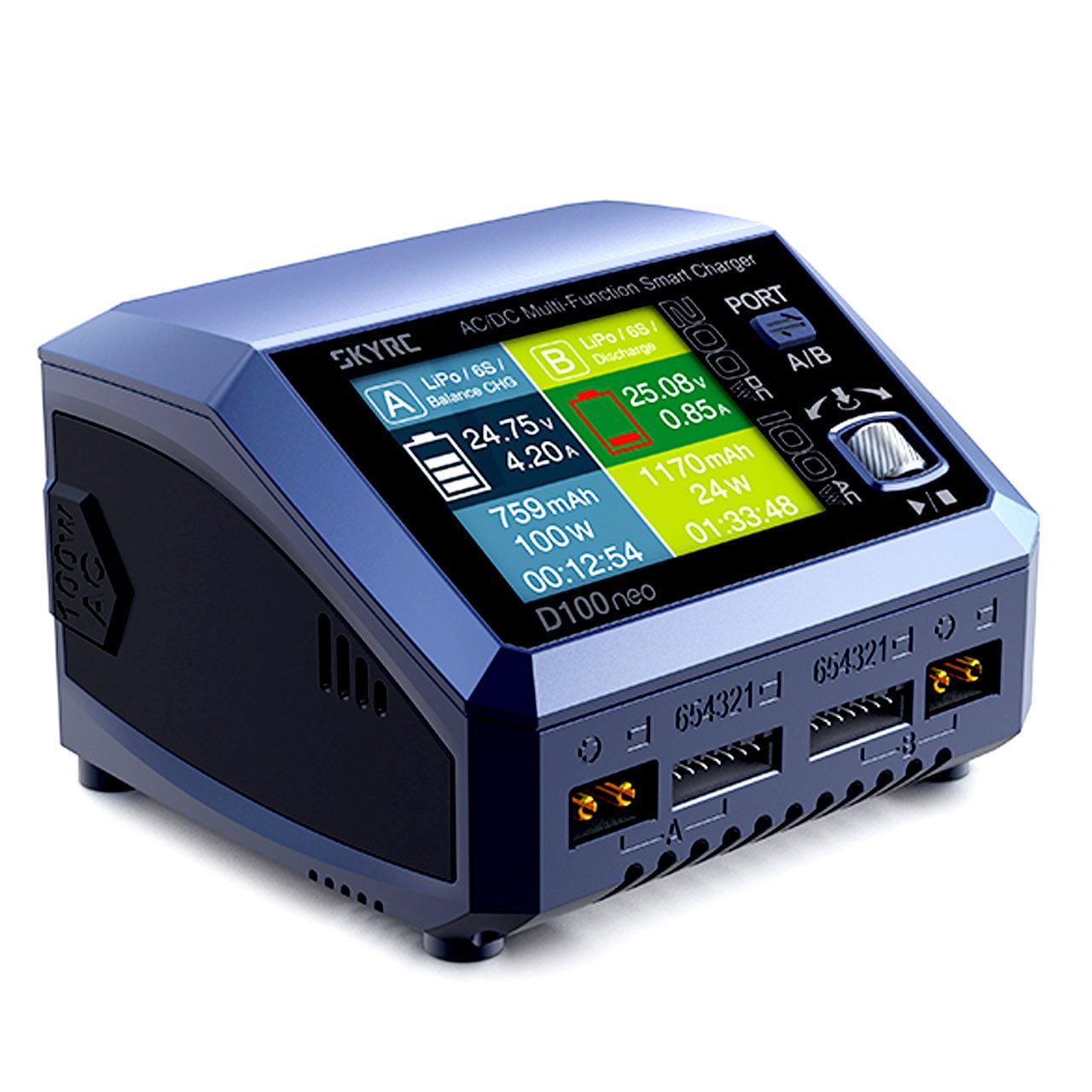 SkyRC Ladegerät D100 Neo LiPo 1-6s 10A 100W AC RC-Ladegerät