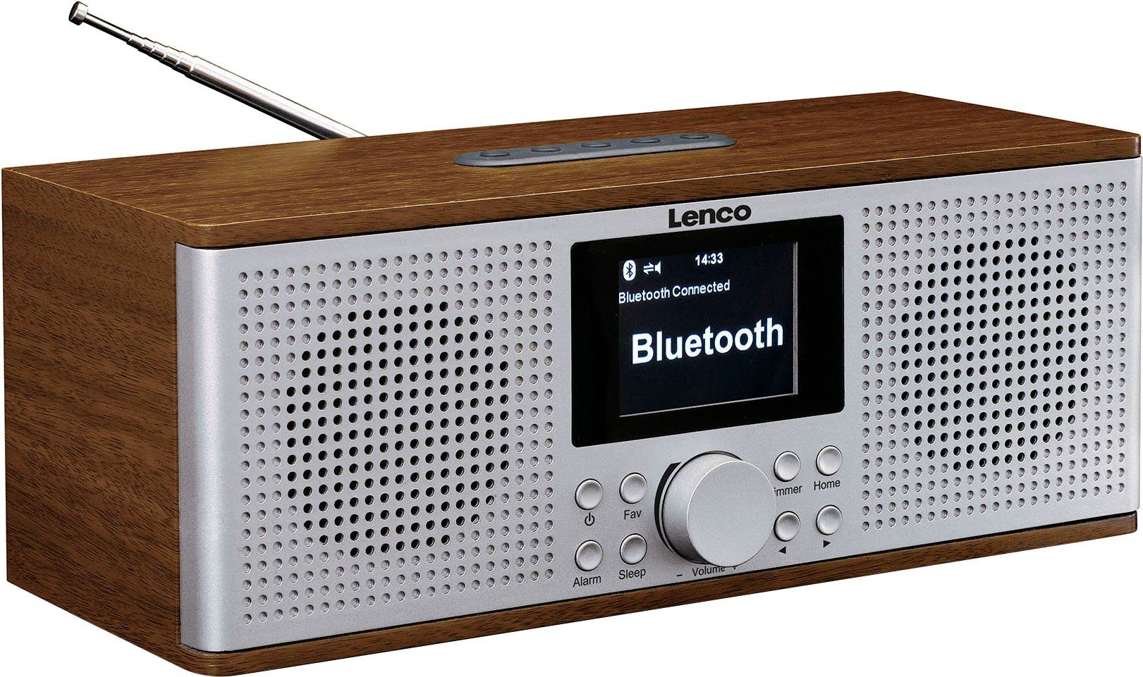 Lenco DIR-170WA Internet-Radio (Digitalradio RDS, Internetradio, 20 UKW Als W), Radiowecker (DAB), verwenden zu mit FM-Tuner