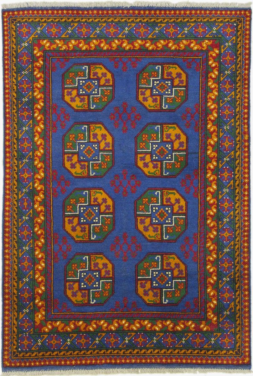 Orientteppich Afghan Akhche 118x179 Handgeknüpfter Orientteppich, Nain Trading, rechteckig, Höhe: 6 mm