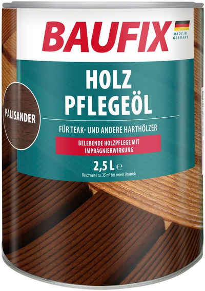 Baufix Hartholzöl Holz-Pflegeöl, imprägnierwirkung, tiefenwirksam, 2,5L, seidenmatt