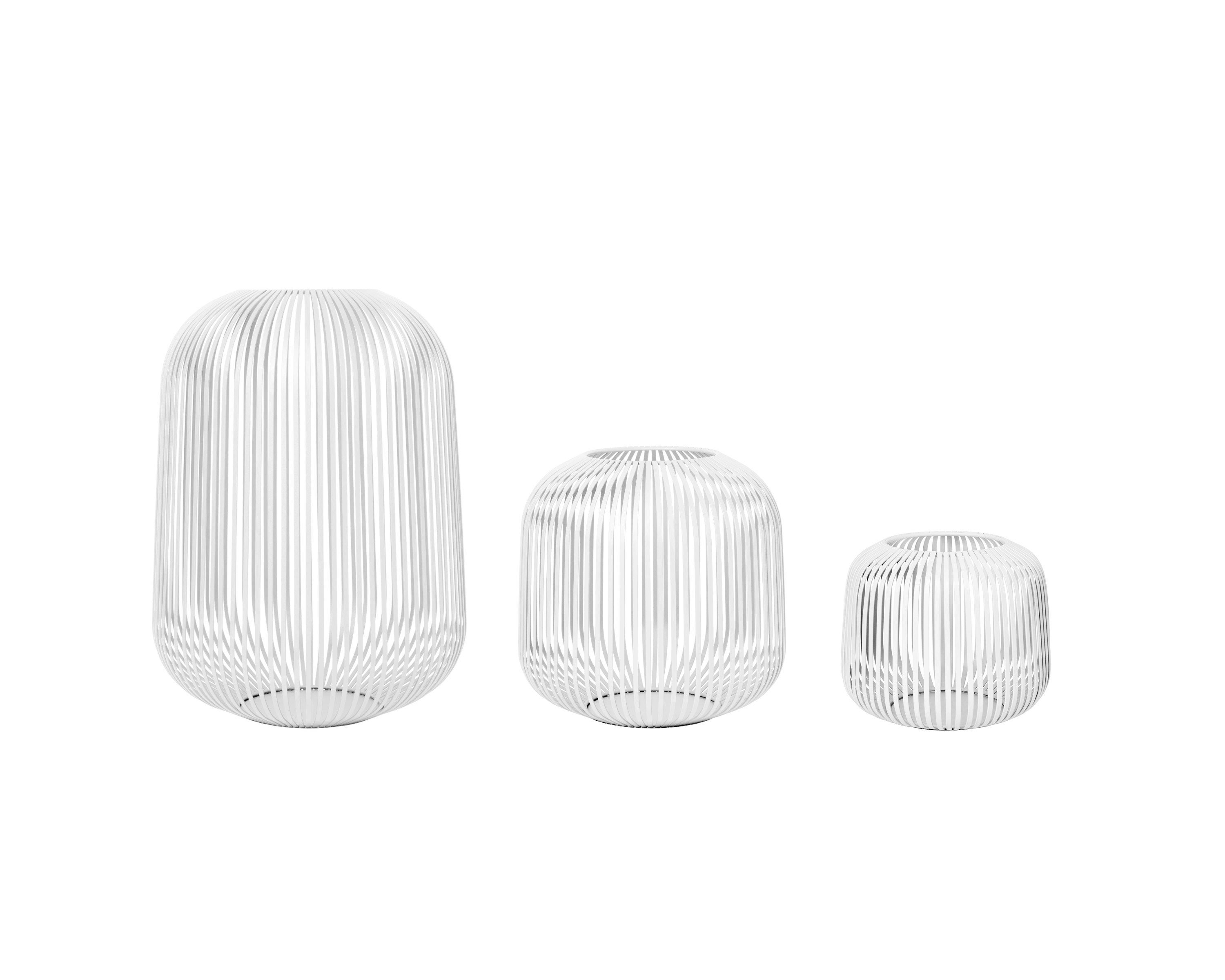 blomus Windlicht -LITO- 3er Set Laterne (SET, 3 St., SIZE S,M,L), pulverbeschichtete Stahlstreben